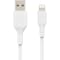 Belkin Boost Up Charge Usb A To Apple Lightning Cable 10ft, White CAA001BT3MWH - alternate 3