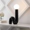 Jonathan Y Katya 18" Scandinavian Minimalist Ceramic Spiral Tube LED Table Lamp, Black JYL5500B - alternate 5