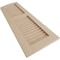 Ekena Millwork Rough Cedar 2 Equal Louver w/Elliptical Top Faux Wood Shutters, 12W x 66H 62 Low Side, PR SHULVL12X66RCPR - alternate 7