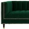 Homeroots 85" Hunter Green Velvet Wood Sofa 543932 - alternate 6