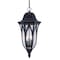 Homeroots XL Matte Black Geometric Glass Hanging Light 397990 - alternate 2
