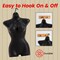 Topmaster Female Bathing Suit Holder, Durable, Lightweight, Black Torso with Hook TMBTHLBK001 - alternate 3