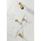 Kingston Brass Double-Handle Tub and Shower Faucet with Knurled Handle, Brushed Brass KBX8147KNL - alternate 3
