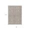 Homeroots 3' X 5' Taupe And Ivory Geometric Washable Indoor Outdoor Area Rug 612148 - alternate 4