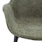 Leisuremod Markley Modern Leather Dining Arm Chair with Metal Legs, Olive Green, 4PK EC26G4 - alternate 5