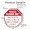 Signmission Private Parking Only Unauthorized V, 18 inch X 18 inch, Vinyl Decal, 2PK OC-D-2PACK-18-173 - alternate 3