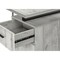 Homeroots 47" Gray and Black Wood and Metal Sled Computer Desk 489907 - alternate 6