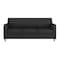 Flash Furniture HERCULES Diplomat Black LeatherSoft Sofa with Clean Line-Stitched Frame and Chrome Legs BT-827-3-BK-CHR-GG - alternate 7