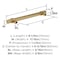 Amerock Central 6-5/16 inch (160mm) Center-to-Center Champagne Bronze Cabinet Pull, 10PK 10VMP37163CZ - alternate 3