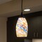 Vaxcel Milano Matte Black Mini Pendant Ceiling Light Multi Color Swirl Art Glass P0386 - alternate 5