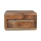 Homeroots 18" Brown Solid Wood Carved Geometric Floating Nightstand 653833 - alternate 8
