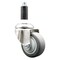 Service Caster 3 Inch 316SS Thermoplastic Rubber Wheel Swivel 1-1/8 Inch Expanding Stem Caster SCC-SS316EX20S314-TPRB-118 - alternate 1