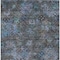 Homeroots 10' X 14' Teal Blue And Charcoal Floral Washable Indoor Outdoor Area Rug 604167 - alternate 5