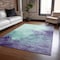 Homeroots 9' X 12' Blue And Purple Abstract Washable Indoor Outdoor Area Rug 604837 - alternate 4