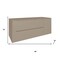 Homeroots 48" Taupe Wood Floating Bathroom Vanity With White Sink And Two Drawers 624129 - alternate 3