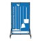 5S Supplies Housekeeping Shadow Board Broom Station V9, Blue / White, Broom + Stand HSB-V9-BLUE/WHITE-BO-STAND - alternate 1