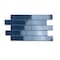 Apollo Tile Arte 1.97 in. x 7.87 in. Glossy Blue Ceramic Subway Wall and Floor Tile 5.38 sq. ft./case, 50PK RID88NAVGLA - alternate 7