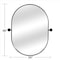Homeroots 36" Black Oval Iron Framed Bathroom Vanity Mirror 565029 - alternate 5