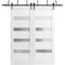 Sartodoors Barn Bypass Interior Door, 48" x 84", White QUADRO4113BBB-WS-4884 - alternate 4