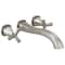 Delta Stryke Wall Mounted Tub Filler, 12.72 in, Lumicoat Stainless T57766-SS-PR-WL - alternate 1