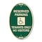 Signmission Reserved Parking Tenants Only No Visitors Wi, 12 In X 18 In Architectural, Heavy Gauge Aluminum A-OV-G-1218-23005 - alternate 1
