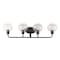 Jonathan Y Sandrine 36" 4-Light Iron/Seeded Glass Cottage Rustic LED Vanity Light, Oil Rubbed Bronze JYL7529A - alternate 9