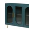 Homeroots 60" Teal Blue Ribbed Texture Sideboard with Four Doors 568416 - alternate 7