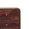 Homeroots 22" Walnut Solid Wood Square Two Drawer Nightstand 651535 - alternate 6