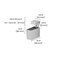 Dolle Cuadro 2.7 in. H X 0.9 in. W X 1.9 in. D Silver Metal Shelf Clips 16764 - alternate 3