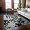 Homeroots 8' X 10' Black And Ivory Abstract Washable Indoor Outdoor Area Rug 613329 - alternate 4