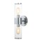 Jonathan Y Quinn 15.5" 2-Light Mid-Century Modern Iron/Acrylic LED Sconce, Chrome/Clear JYL9913B - alternate 1