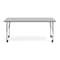 Flash Furniture Commercial Adjustable Height Rectangular Activity Table - Locking Casters-Gray XU-A2460-REC-GRY-T-P-CAS-GG - alternate 7