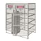 Pucel Vertical Gas Cylin Der Cabinet, 16 Cylin Der Capacity, 60 in W x 72 in H x 38 in D, Light Blue UGCSC-16 - alternate 1