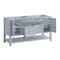 James Martin Vanities Breckenridge 60" Double Vanity, Serenity Blue, w/ 3 CM Tajnar Eclos Top 330-V60D-SRB-3TJR - alternate 6
