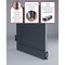Vdomdoors Front Exterior Prehung FiberGlass Door Frosted Glass / Manux 8088 White Silk / Transom Window / Off MANUX8088EXD-WS-W36 x H80+14-LH - alternate 2