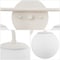 Jonathan Y Louis Parisian Globe 15" 2-Light Metal/Frosted Glass Modern Contemporary LED Vanity Light, Almond JYL3535C - alternate 8