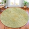 Homeroots 8' Sage And Beige Round Abstract Washable Indoor Outdoor Area Rug 630887 - alternate 3