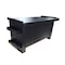 American Hawk Industrial Automotive Transmission TableWith Closing Doors - Black, Shop Table with Liquid Runoff Tray WDT- 4K- BLK - alternate 3