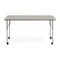 Flash Furniture Commercial Adjustable Height Rectangular Activity Table - Locking Casters-LT GY XU-A2460-REC-LTGRY-T-A-CAS-GG - alternate 5