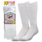 Railroad Sock Mens Crew Socks, 70% Cotton, 20% Nylon, 10% Lycra, White/Grey, 6-12 M, 2 PK MQ6120 - alternate 1