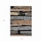 Homeroots 5' X 8' Black Gold And Brown Striped Washable Indoor Outdoor Area Rug 616641 - alternate 6