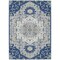 Homeroots 9' X 12' Navy Blue Ivory And Gray Oriental Washable Indoor Outdoor Area Rug 596642 - alternate 4
