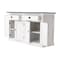 Homeroots Modern Farmhouse Brown And White Buffet Server 388226 - alternate 5