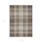 Homeroots 8' X 10' Brown Black And Ivory Plaid Washable Indoor Outdoor Area Rug 596318 - alternate 8