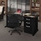 Regency Fusion Teachers Desk W/ Double Pedestal Drawer Unit, 66 in W X Wood, Metal, Neo Walnut MDP6624NW - alternate 4