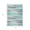 Homeroots 5' X 8' Teal Blue Plum And Ivory Striped Washable Indoor Outdoor Area Rug 631414 - alternate 6