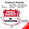 Signmission Private Property Shield Sign No Trespass, 6 inch X 6 inch, Plastic Sign, 2PK SHI-P-2PACK-6-454 - alternate 4