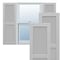 Ekena Millwork True Fit PVC Two Equal Louver Shutters, Primed, 15"W x 62"H TFP101LVF15X062PR - alternate 1
