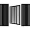 Vdomdoors Patio Exterior Metal-Plastic Sliding Doors / Patio 8166 Matte Black 64" x 80" Left active door / Te PATIO8166BLK-6480-LH - alternate 5