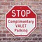 Signmission Stop Complimentary Valet Parking, 6 Inch X 6 Inch, Plastic Sign OC-P-6-297 - alternate 4